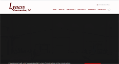 Desktop Screenshot of lynessconstruction.com